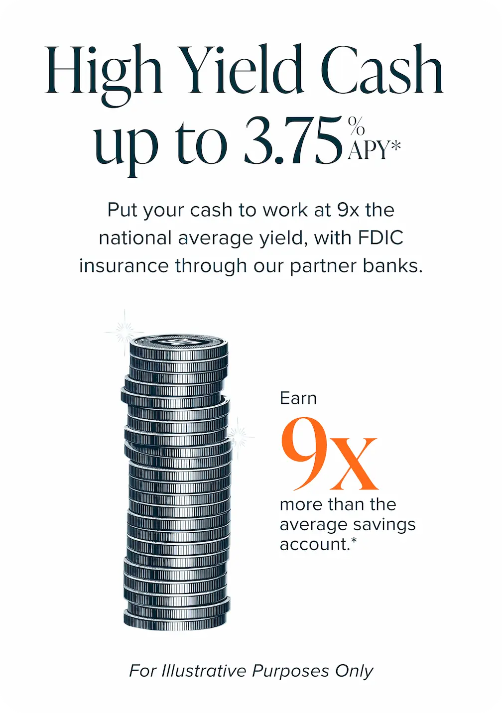 High Yield Cash up to 3.75% APY*